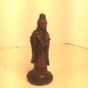 Guayin Bodhisatta Goddess of Compassion Figurine 4" VG